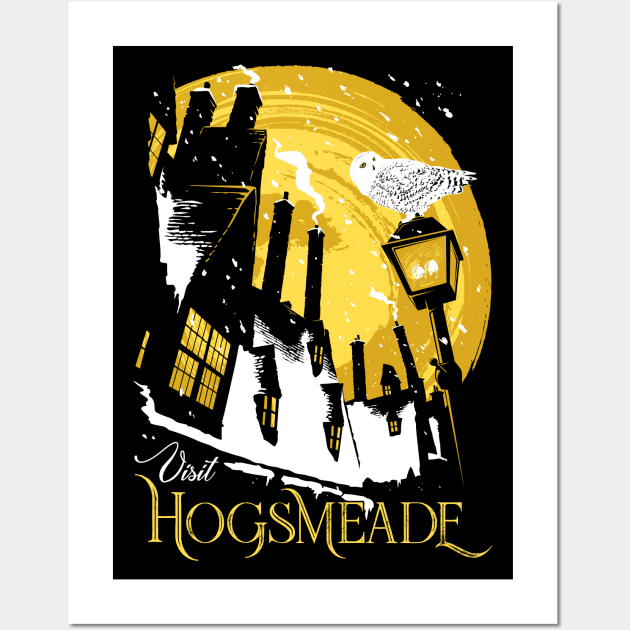 Visit Hogsmeade (yellow) Wall Art by djkopet